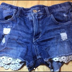 denim shorts